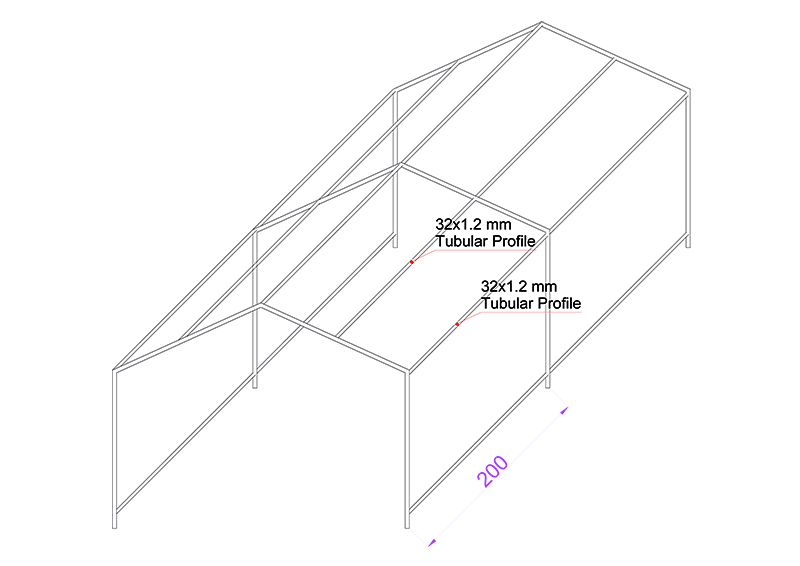 Gulecyuz Tent Roofed Model 3M